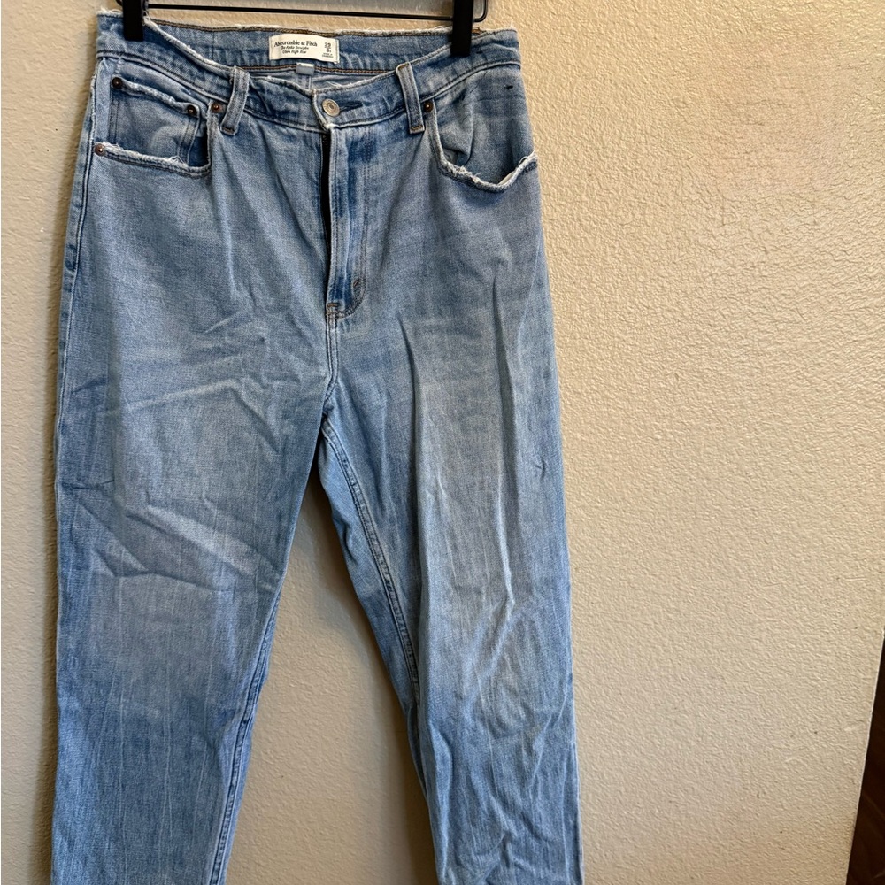 Abercrombie & Fitch Ankle Straight Ultra High Rise